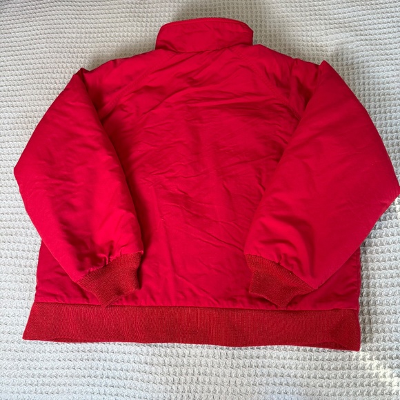 Vintage Lands End Squall Jacket Womens Large Petite Red Winter Coat 90s Gorpcore - Picture 3 of 10